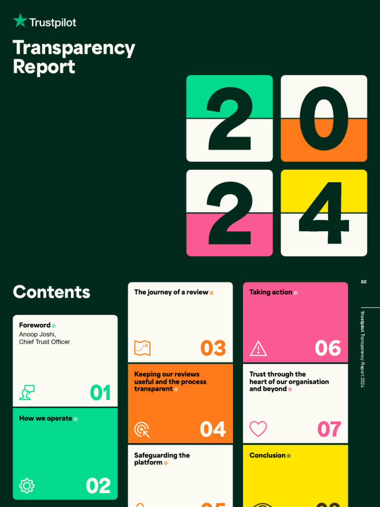 Trustpilot Transparency Report 2024 | PDF