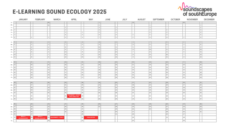 Monthly Calendar Overview 2025 | PDF