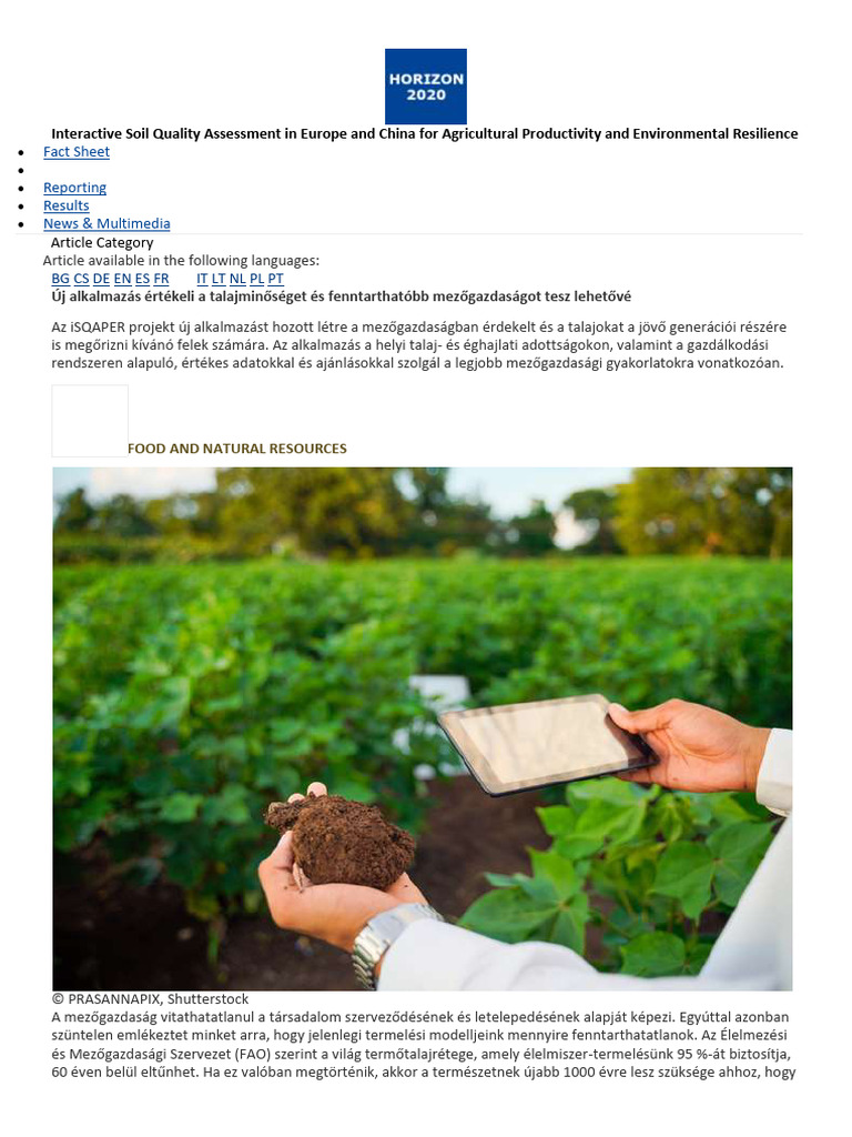 Interactive Soil Quality Assessment in Europe and China For ...