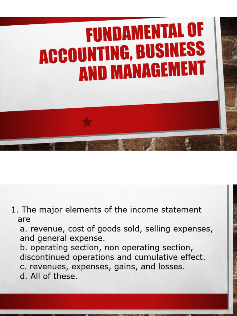 Income Statement Essentials and Tax Implications | PDF | Debits And ...