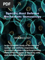 Specific Host Defense Mechanism: Immunology