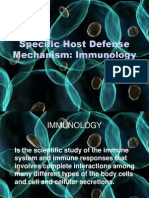 Specific Host Defense Mechanism: Immunology