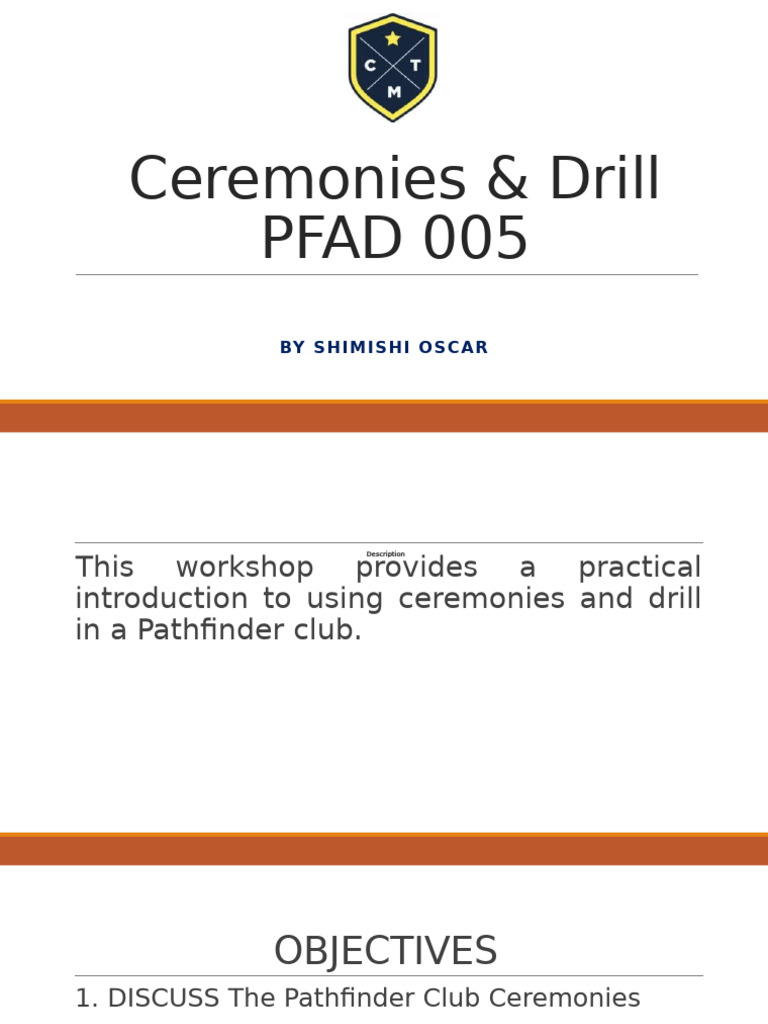 Pathfinder Ceremonies and Drill Guide | PDF | Foot | Flag
