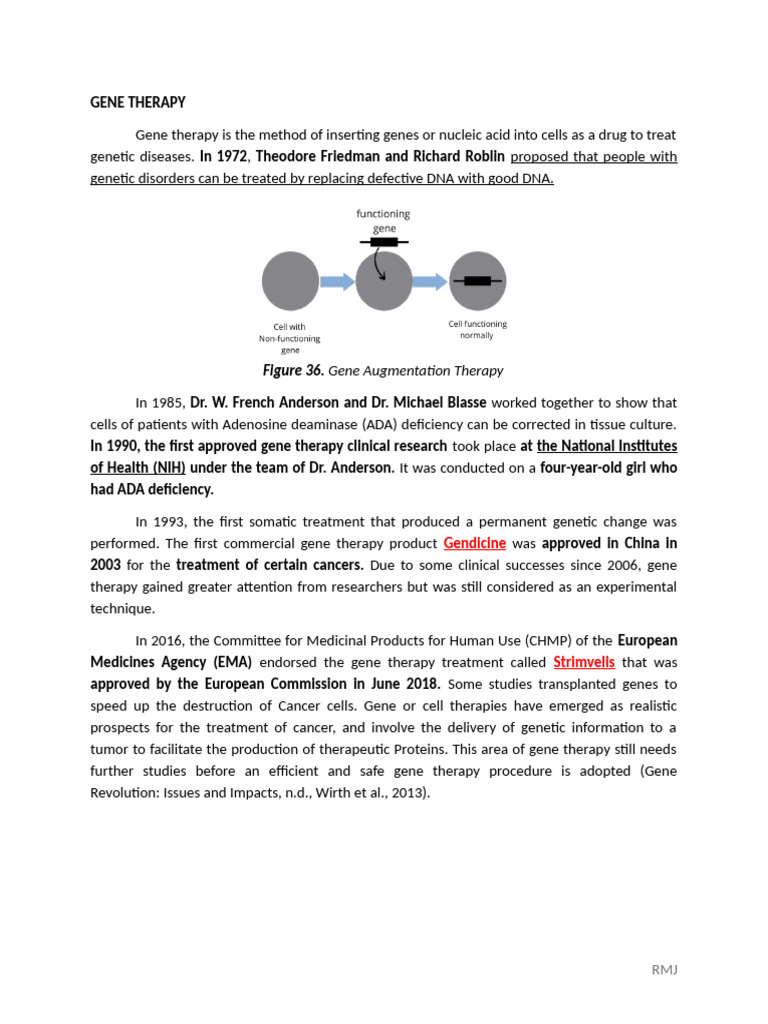 Gene Therapy | PDF