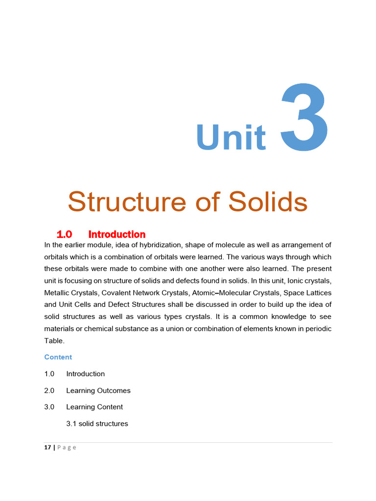 CHM 101 Module 3 - UNIT 3 | PDF | Ion | Salt (Chemistry)
