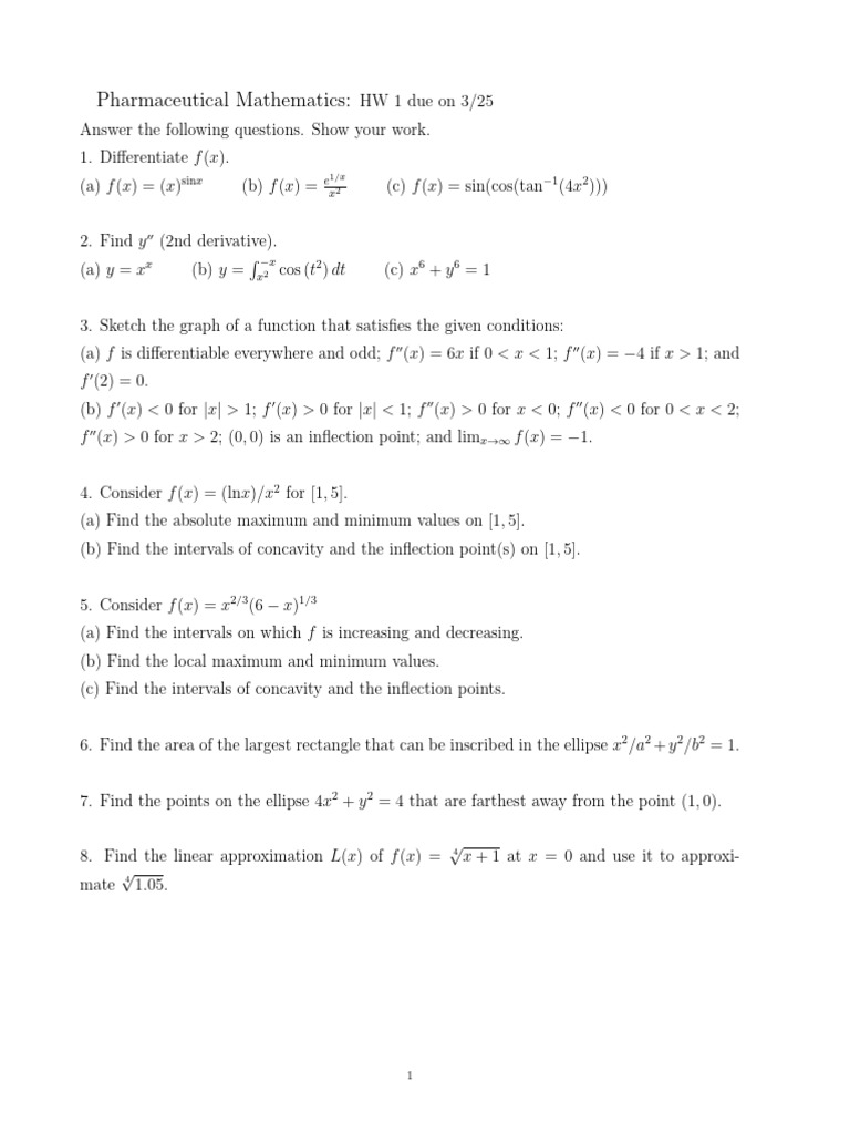 Pharmaceutical Mathematics:: F X F X X F X F X X | PDF
