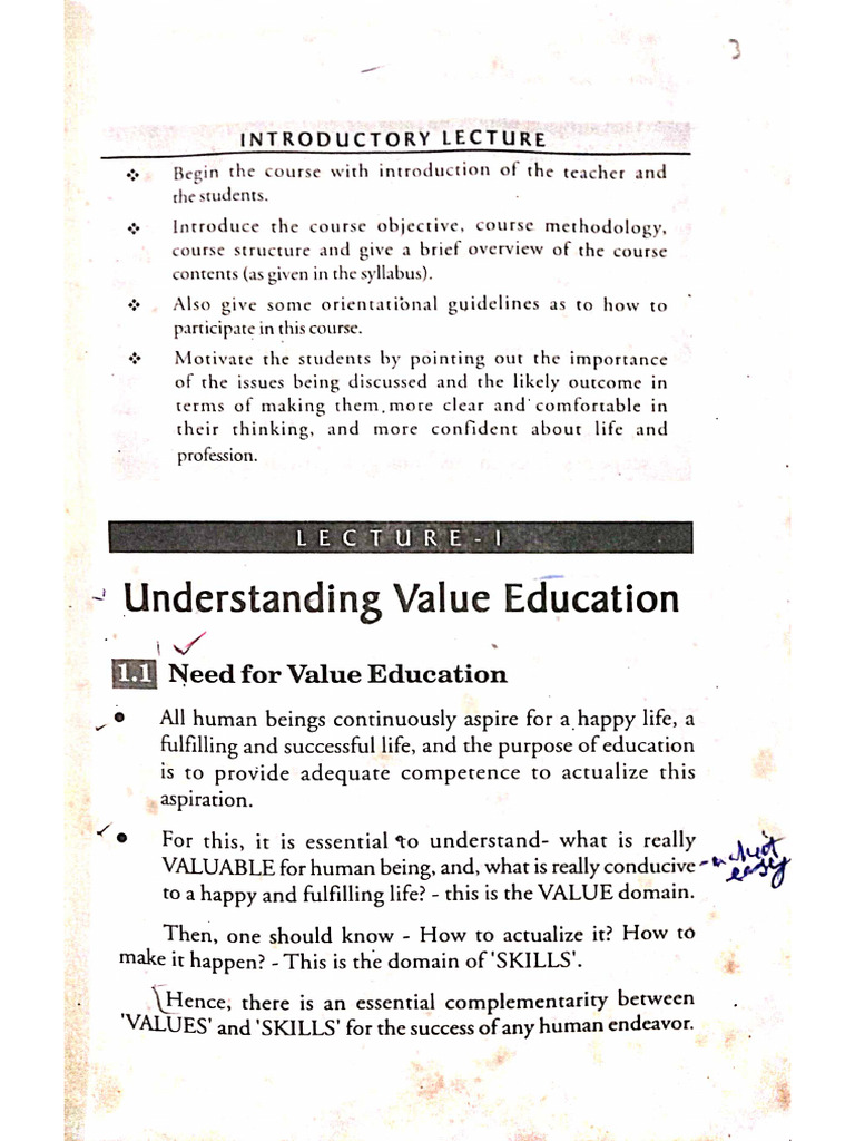 UHV notes | PDF