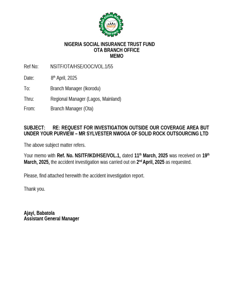 Out of Coverage Investigation Report | PDF