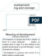 Development: Meaning and Concept