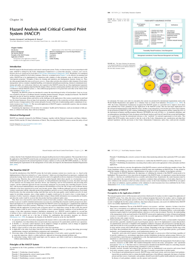 HACCP System Overview and Implementation | PDF | Hazard Analysis And ...