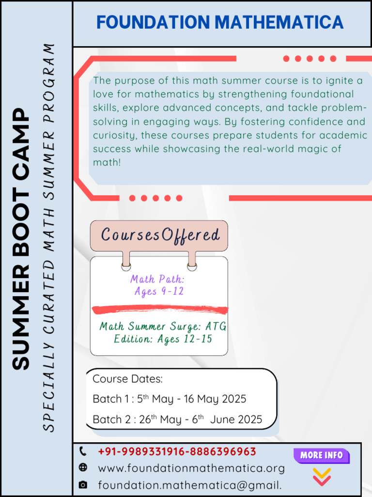 Summer Course - 2025 | PDF | Mathematics | Algebra