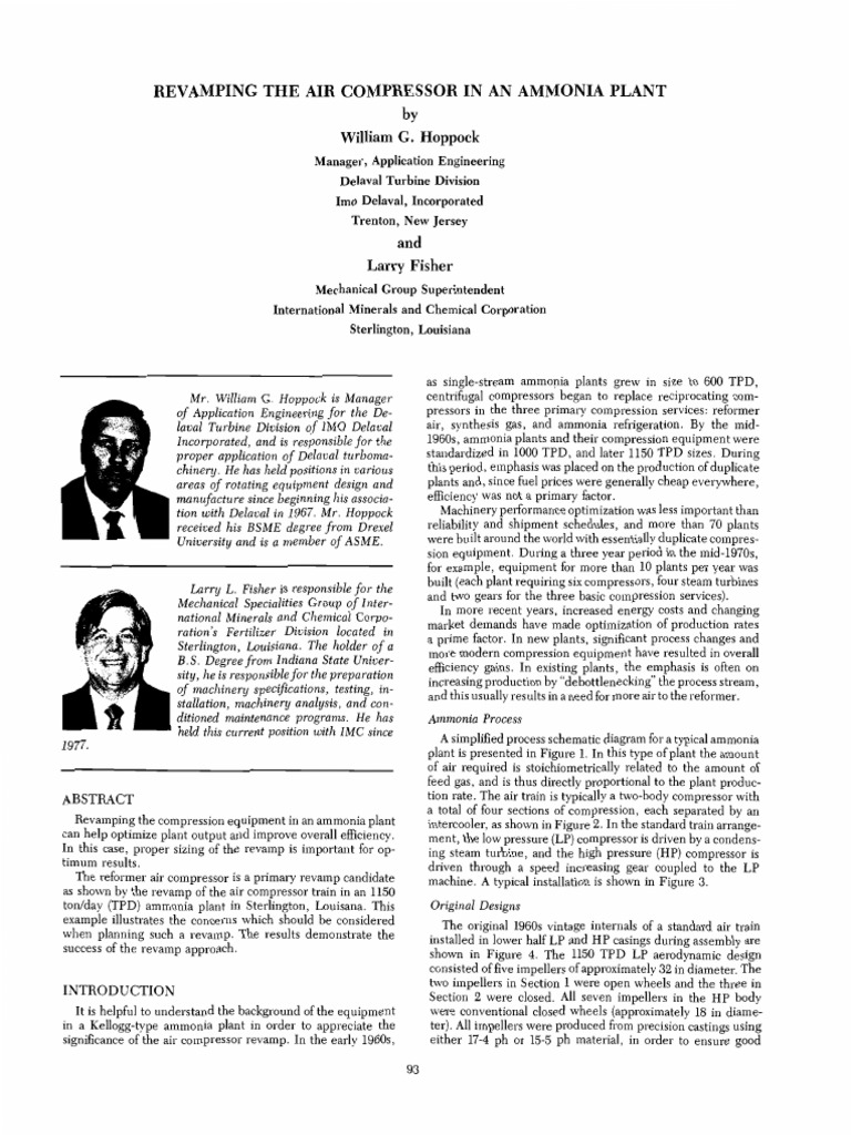 Revamp of Air Compressor | PDF