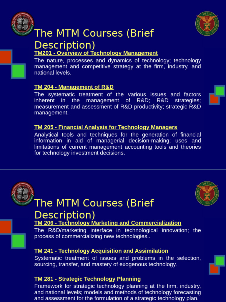 MTM Course Description AY 2022 2023 | PDF | Information Security ...