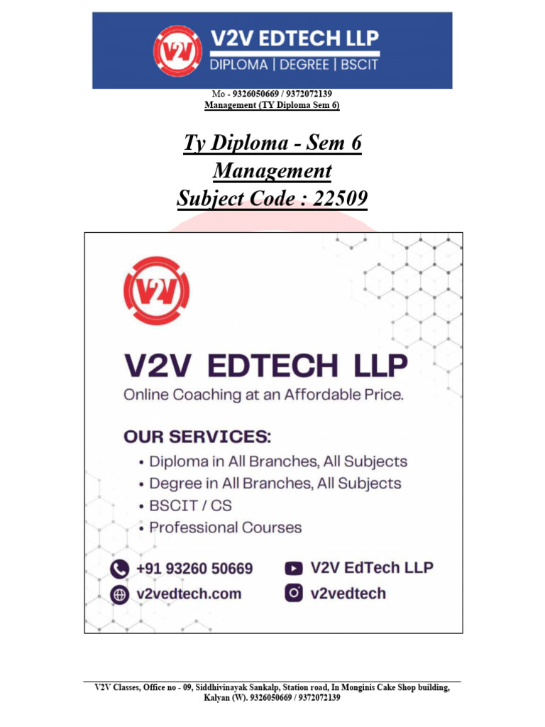 420253 Management Chapterwise Mcq Pdf Leadership Employment