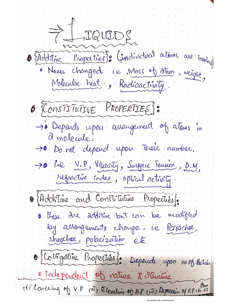 PPSC Notes 2 (Liquids) | PDF