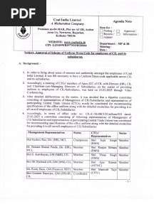Approval of Dress Code for CIL Scheme 2025
