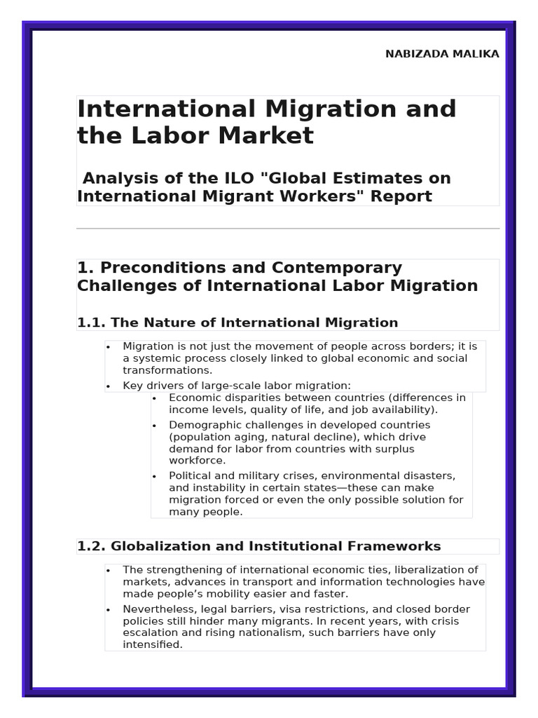 ВОРЛД ЭКОНОМИТ МИГРАЦИЯ 24.04 | PDF | Migrant Worker | Human Migration