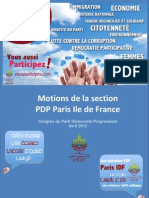 Motions Pdp Paris Idf