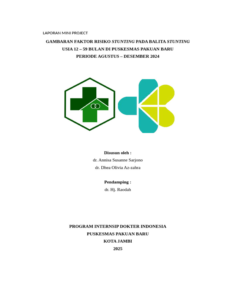 Faktor Risiko Stunting pada Balita | PDF