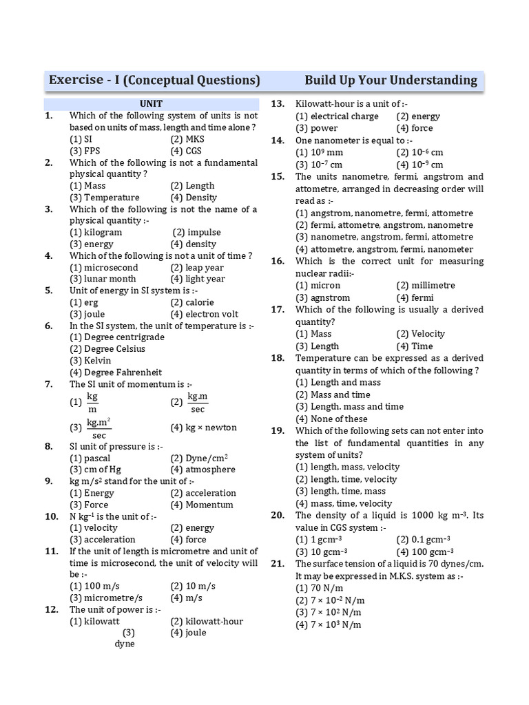 Understanding Units and Dimensions in Physics | PDF | Observational ...