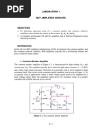 Lab 1-Bjt Amplifier