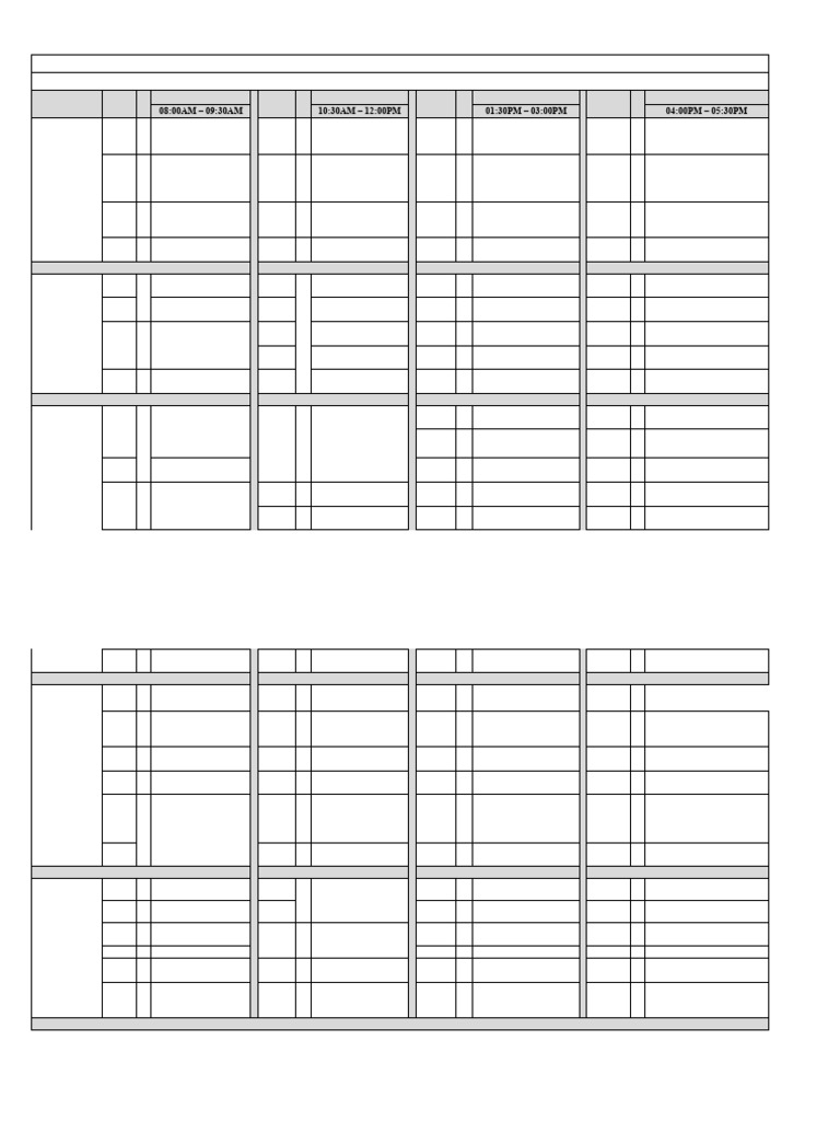 Electrical Engineering Course Schedule | PDF | Engineering | Electrical ...