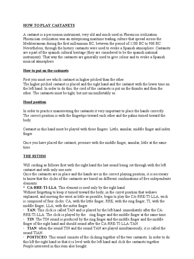 How To Play Download Free PDF Finger Hand