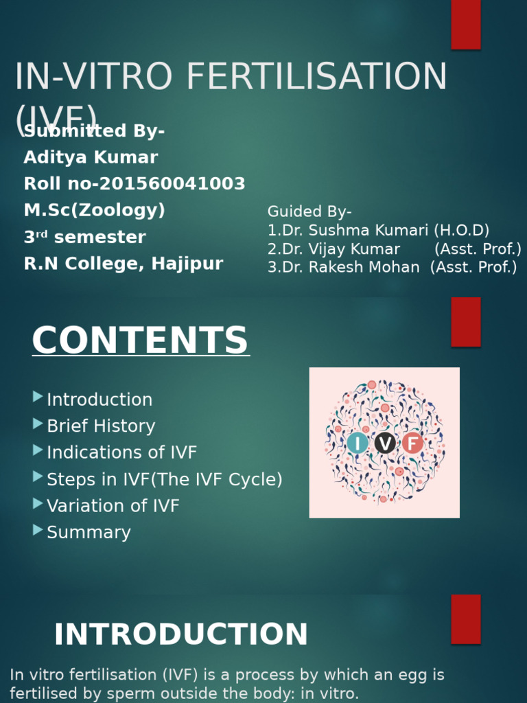 In-Vitro Fertilisation 1 | PDF | In Vitro Fertilisation | Ovary