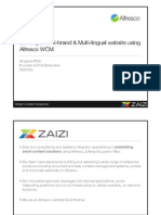 Zaizi Alfresco Solution - Building A Multi-Lingual Multi-Branded Websites Using Alfresco WCM