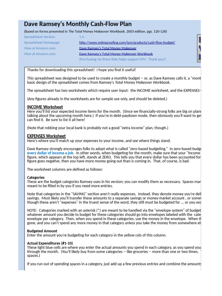 25 Awesome \u0026 Free Dave Ramsey Budgeting Printables That'll Help You Win  With Money, image size:768x1024