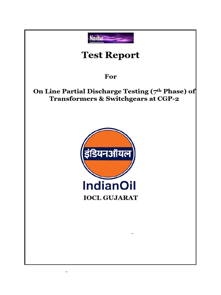 Online Partial Discharge Testing Report | PDF | Electrical Engineering ...