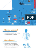 Guía de recomendaciones al paciente con dolor lumbar