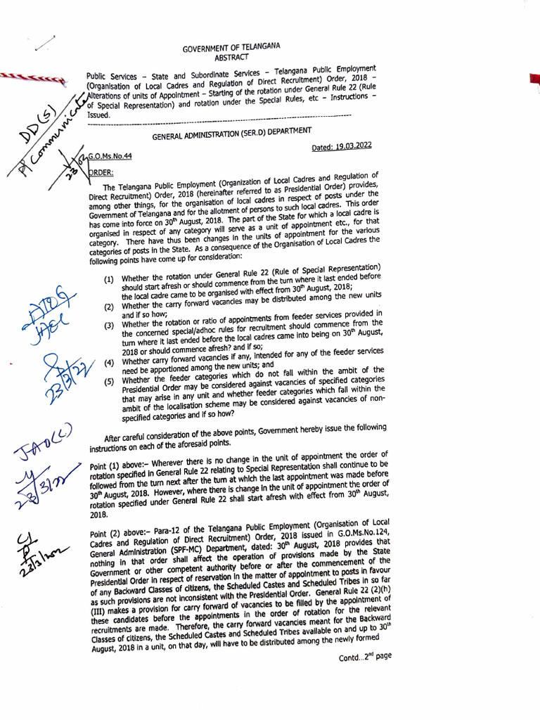 GO44 Rotationunder Rule 22 | PDF | Legal Documents | Justice