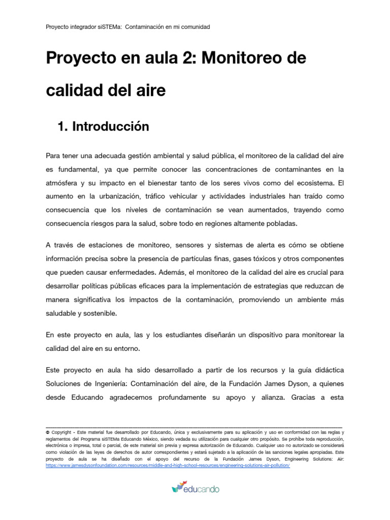 CeC - L2 - Monitoreo de Calidad Del Aire PDF | PDF | La contaminación ...