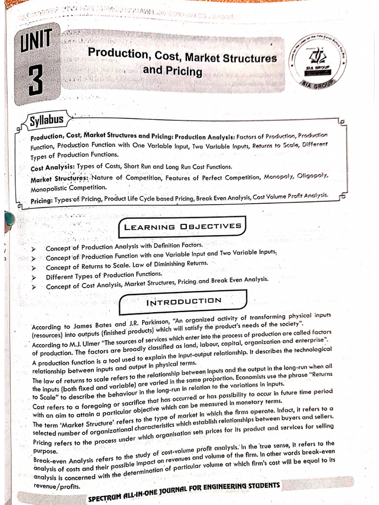 Befa Unit 3 | PDF