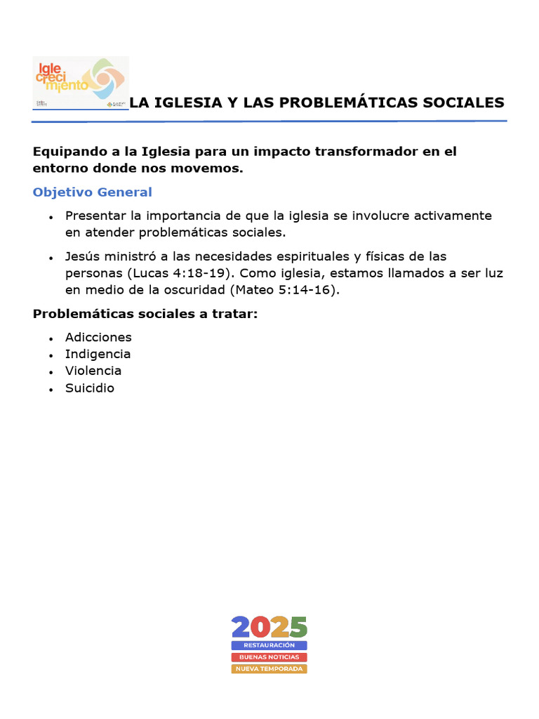 La Iglesia Frente A Las Problemáticas Sociales | PDF | Abuso infantil ...