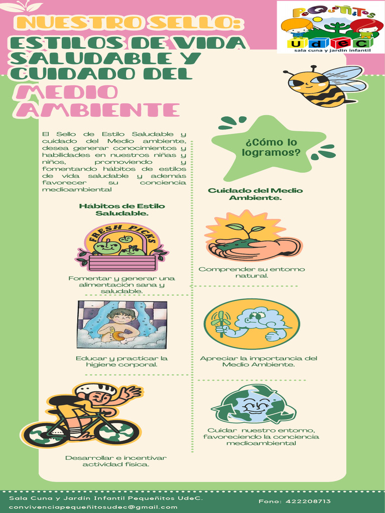 Afiche Sello Vida Sana y Cuidado Del Medio Ambiente | PDF