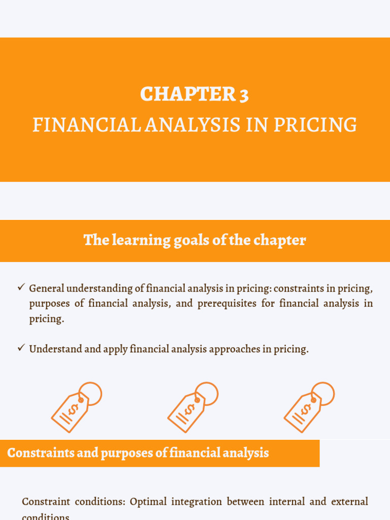 Chapter 3 - Financial Analysis | PDF | Pricing | Profit (Economics)