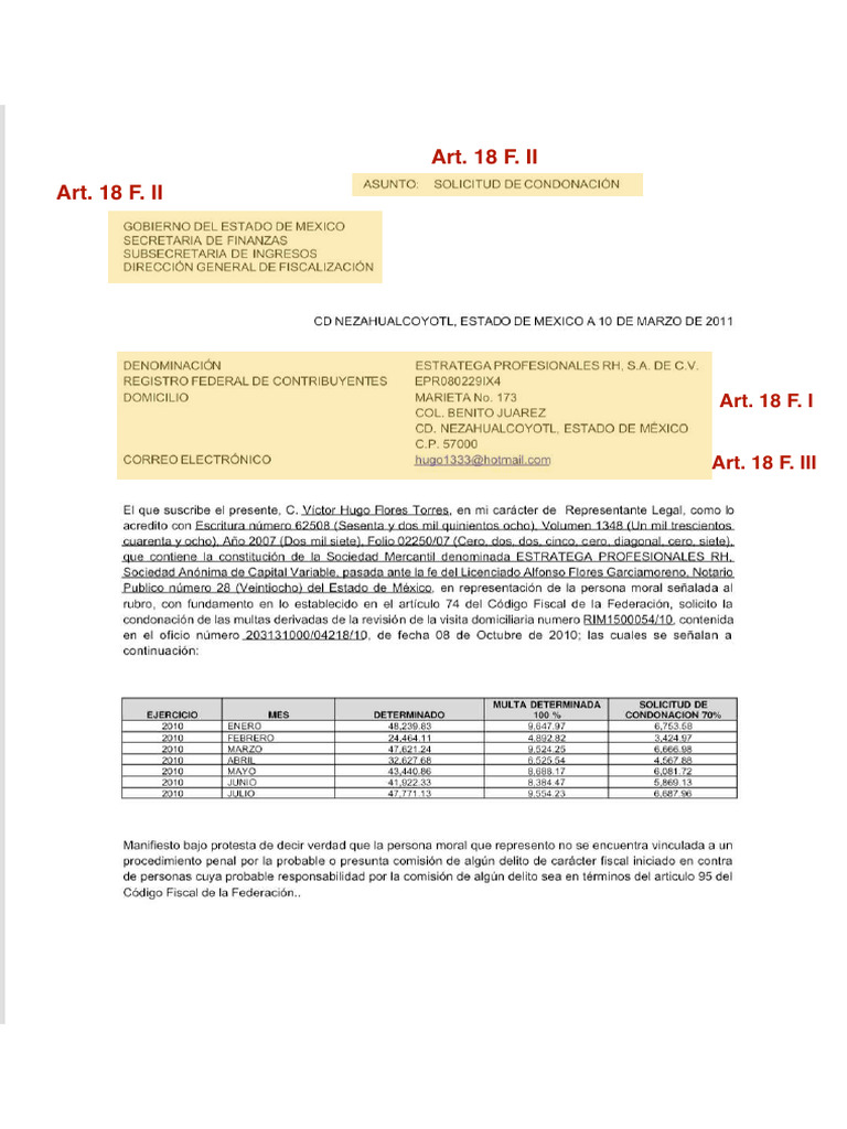 Ejemplo Promoción | PDF