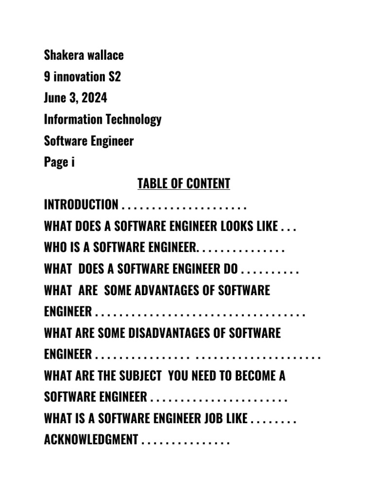 Shakera Wallace IT PROJECT | PDF | Software | Programmer