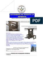 00898 Gutenberg No Invento La Imprenta