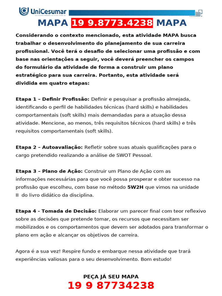 Planejamento de Carreira Profissional | PDF | Planejamento | Vida