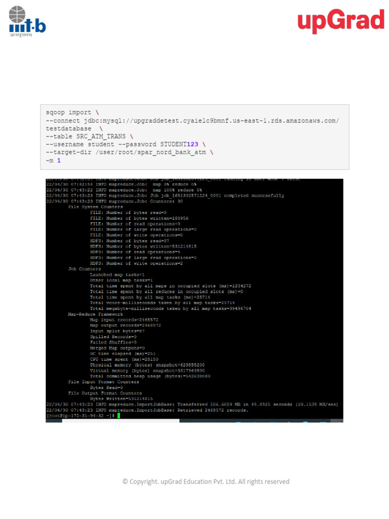 Data Ingestion RDS to HDFS with Sqoop | PDF