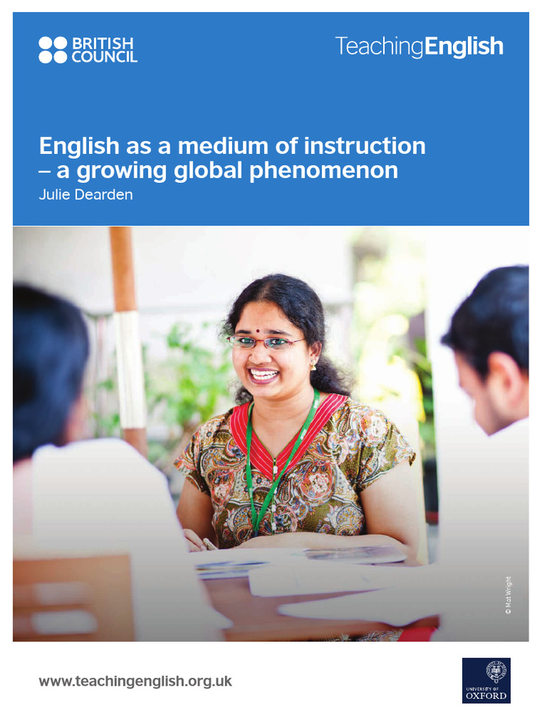 English As A Medium of Instruction A Gro | PDF | Teachers | Teacher ...
