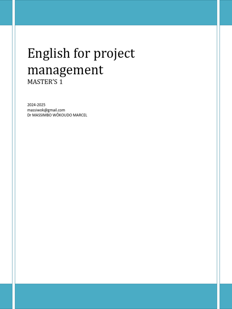 English Project Management Glossary | PDF | Project Management | Business