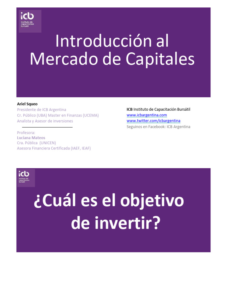 Guía Completa del Mercado de Capitales | PDF | Inversiones | Bolsa