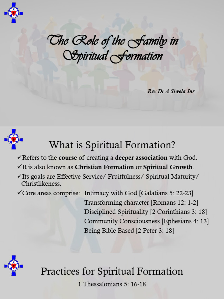 The Role of The Family in Spiritual Formation | PDF