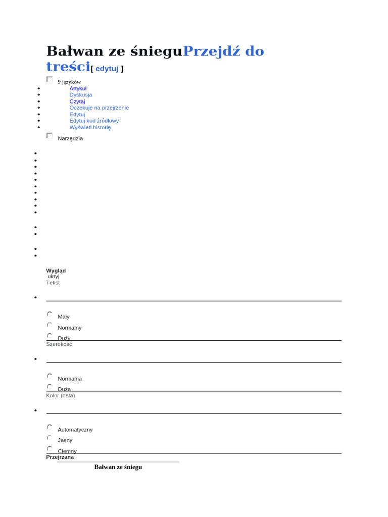 Bałwan Ze Śniegu | PDF