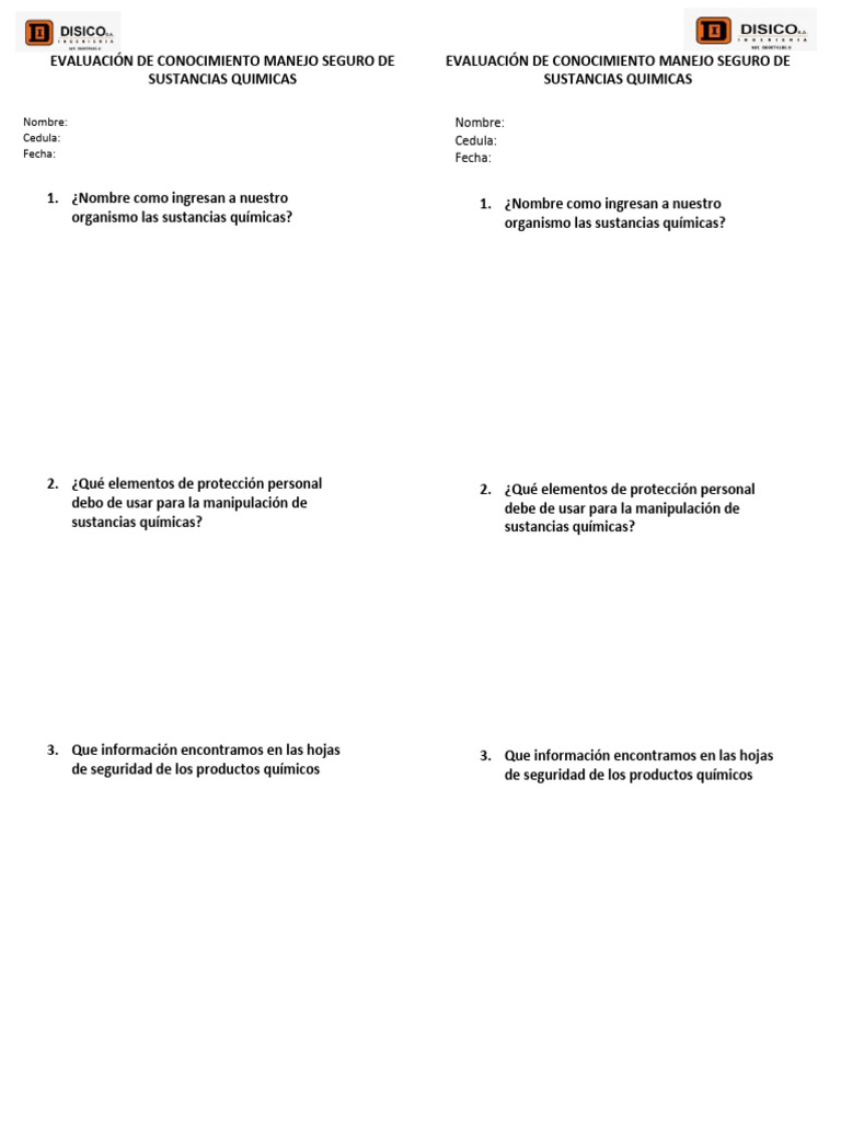 Evaluacion Conocimiento 26-05-2025 | PDF