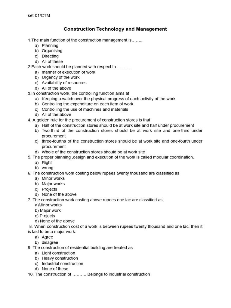 Construction Management Essentials | PDF | Economies